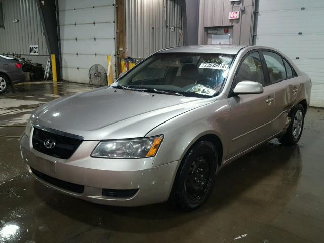 5NPET46C26H143615 - 2006 HYUNDAI SONATA GL GOLD photo 2