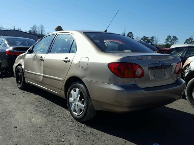 1NXBR32E74Z233067 - 2004 TOYOTA COROLLA CE GOLD photo 3