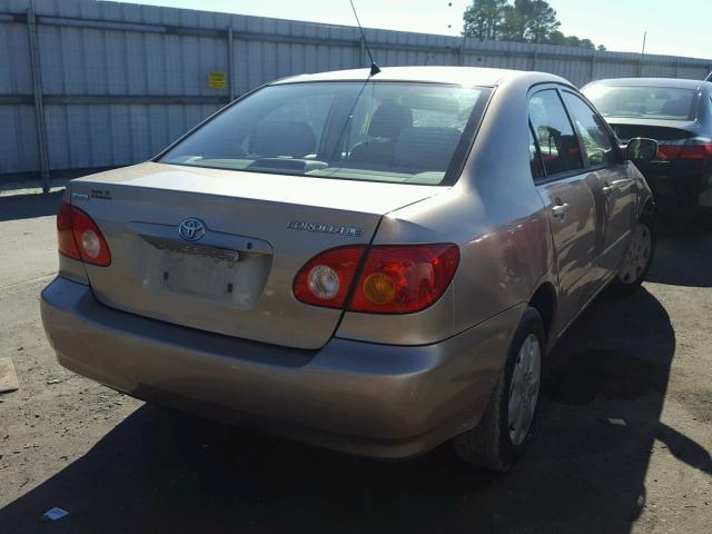 1NXBR32E74Z233067 - 2004 TOYOTA COROLLA CE GOLD photo 4