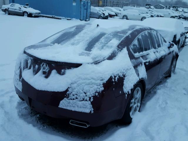 19UUA86559A021659 - 2009 ACURA TL BURGUNDY photo 4