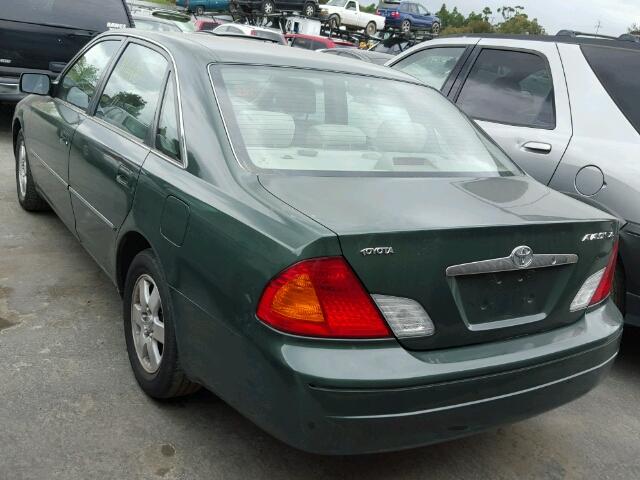 4T1BF28B3YU057740 - 2000 TOYOTA AVALON XL GREEN photo 3