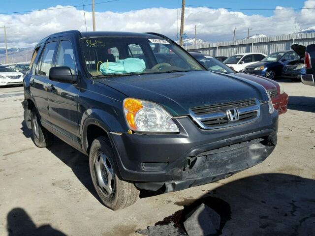 JHLRD68412C018324 - 2002 HONDA CR-V LX GREEN photo 1