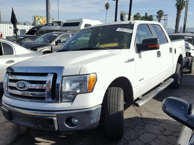 1FTFW1CT6BFA86483 - 2011 FORD F150 SUPER WHITE photo 2