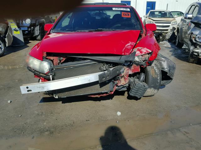 2HGFG12807H556542 - 2007 HONDA CIVIC EX RED photo 10