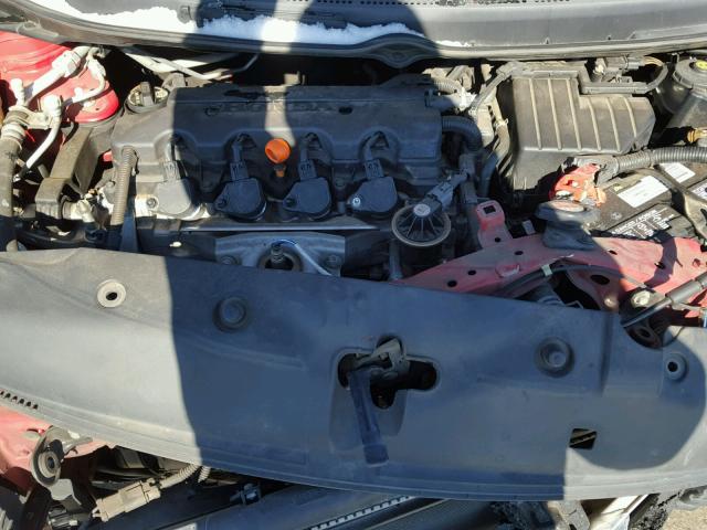 2HGFG12807H556542 - 2007 HONDA CIVIC EX წითელი ფოტო 7