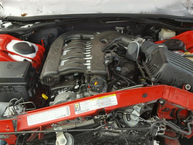 2B3LJ44V69H630736 - 2009 DODGE CHALLENGER RED photo 7