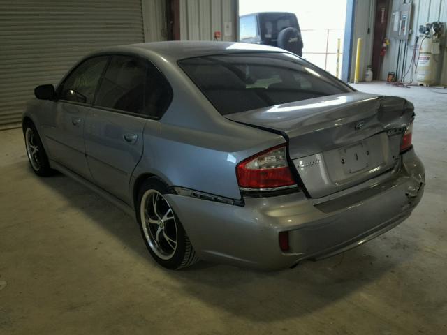 4S3BL616387222153 - 2008 SUBARU LEGACY 2.5 SILVER photo 3