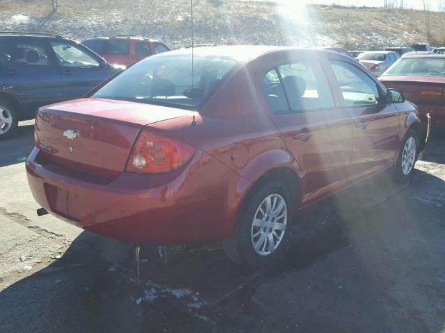 1G1AD5F53A7140859 - 2010 CHEVROLET COBALT 1LT RED photo 4