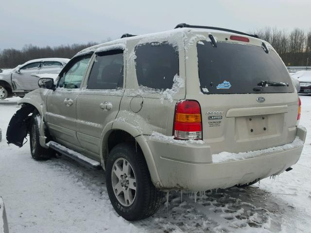 1FMCU94194KA45405 - 2004 FORD ESCAPE LIM BEIGE photo 3