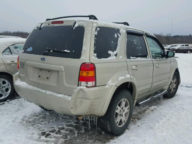 1FMCU94194KA45405 - 2004 FORD ESCAPE LIM BEIGE photo 4