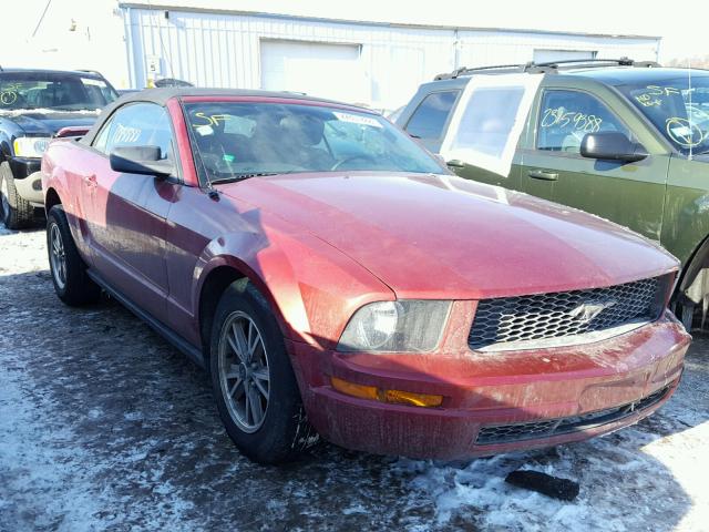 1ZVFT84N255203954 - 2005 FORD MUSTANG RED photo 1