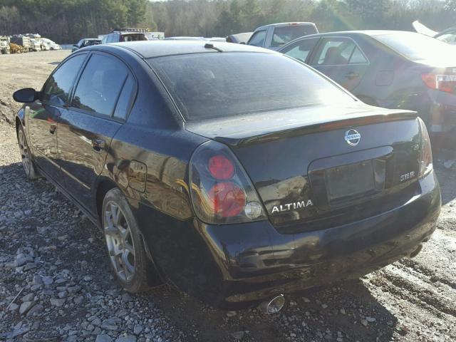 1N4BL11E35C262901 - 2005 NISSAN ALTIMA SE BLACK photo 3