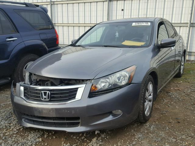 1HGCP36888A047291 - 2008 HONDA ACCORD EXL GRAY photo 2