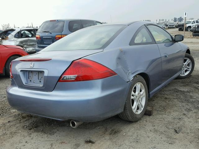 1HGCM72776A023963 - 2006 HONDA ACCORD EX BLUE photo 4