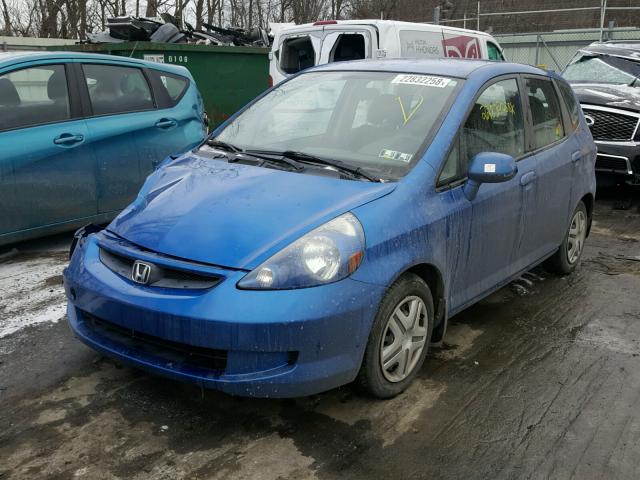 JHMGD38418S033681 - 2008 HONDA FIT BLUE photo 2