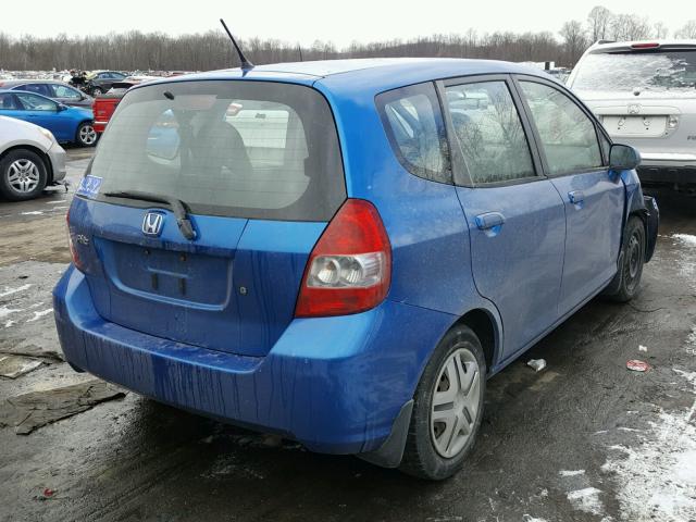 JHMGD38418S033681 - 2008 HONDA FIT BLUE photo 4