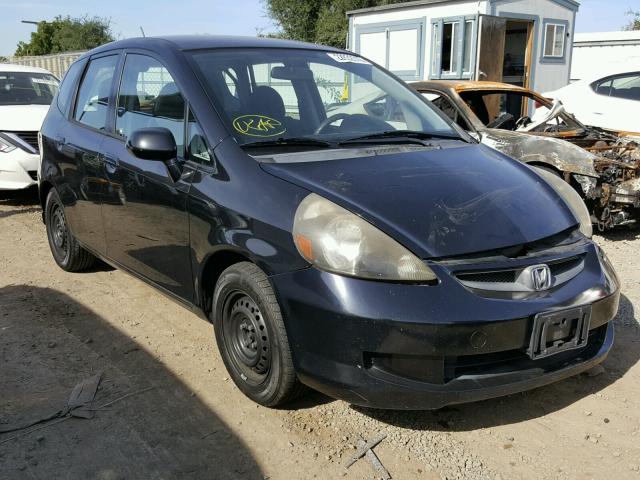 JHMGD38437S066065 - 2007 HONDA FIT BLACK photo 1