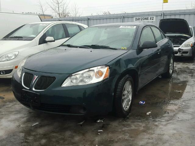 1G2ZF55B664246215 - 2006 PONTIAC G6 SE GREEN photo 2