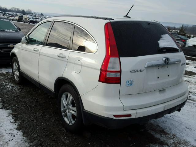 5J6RE4H79BL062526 - 2011 HONDA CR-V EXL WHITE photo 3