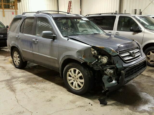 JHLRD78966C806135 - 2006 HONDA CR-V SE BLUE photo 1