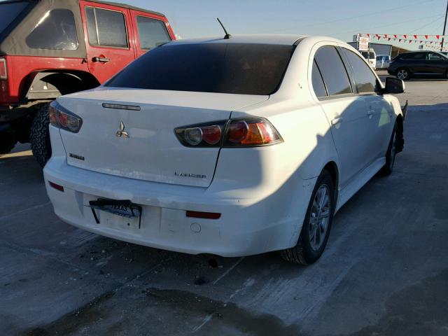 JA32U2FU4CU028107 - 2012 MITSUBISHI LANCER ES/ WHITE photo 4