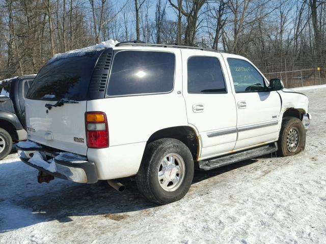 1GKEK13Z32J262077 - 2002 GMC YUKON WHITE photo 4