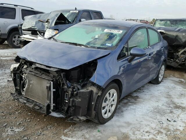 KNADM4A34G6603382 - 2016 KIA RIO LX Կապույտ լուսանկար 2