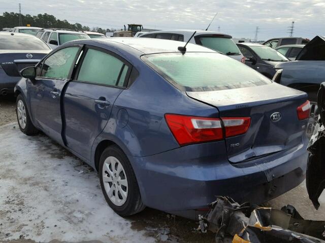 KNADM4A34G6603382 - 2016 KIA RIO LX Կապույտ լուսանկար 3