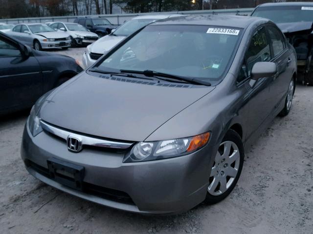 1HGFA16528L029821 - 2008 HONDA CIVIC LX BROWN photo 2