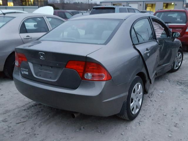 1HGFA16528L029821 - 2008 HONDA CIVIC LX BROWN photo 4