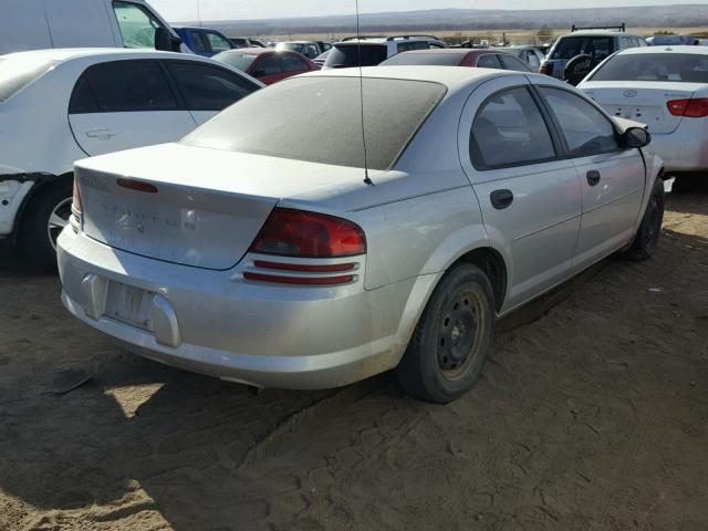 1B3EL36XX4N315207 - 2004 DODGE STRATUS SE SILVER photo 4