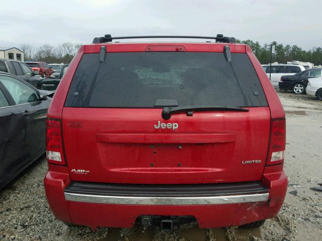 1J4HS58N75C666847 - 2005 JEEP GRAND CHER BURGUNDY photo 10