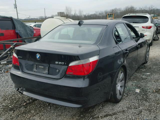 WBANA735X4B806096 - 2004 BMW 530 I BLACK photo 4