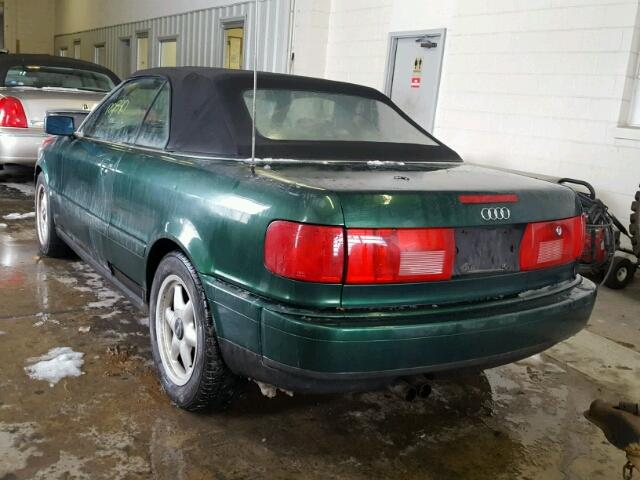 WAUAA88G1VN003062 - 1997 AUDI CABRIOLET GREEN photo 3