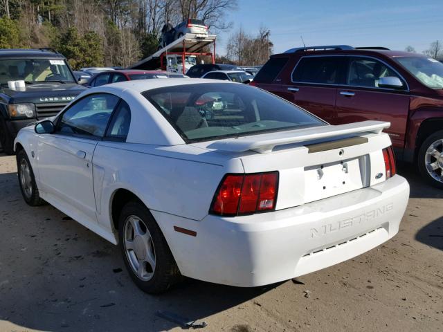 1FAFP40604F154959 - 2004 FORD MUSTANG WHITE photo 3