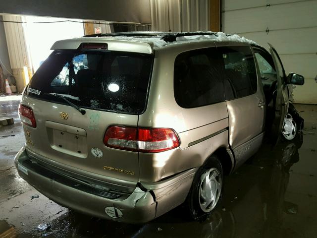 4T3ZF13C71U329647 - 2001 TOYOTA SIENNA LE GOLD photo 4