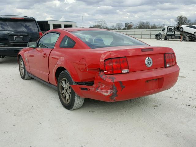 1ZVHT80N195146649 - 2009 FORD MUSTANG RED photo 3