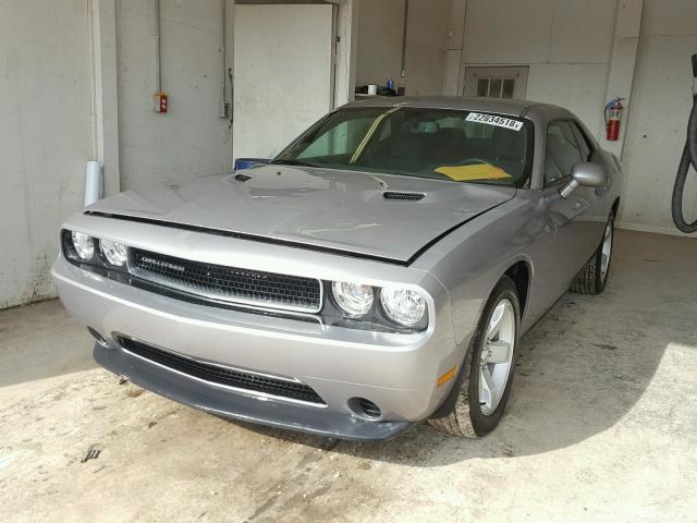 2C3CDYAG3EH152888 - 2014 DODGE CHALLENGER SILVER photo 2