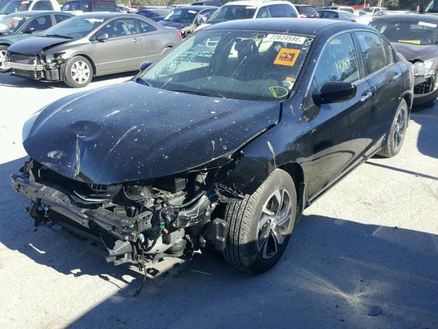 1HGCR2F33GA066614 - 2016 HONDA ACCORD LX BLACK photo 2