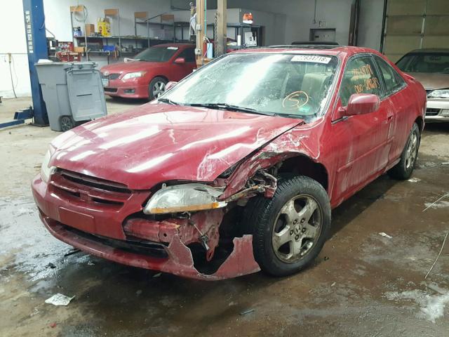 1HGCG2253XA012050 - 1999 HONDA ACCORD EX RED photo 2