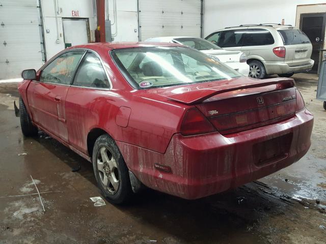 1HGCG2253XA012050 - 1999 HONDA ACCORD EX RED photo 3