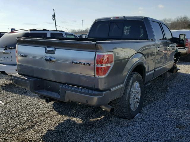 1FTFW1ET8BFA96221 - 2011 FORD F150 SUPER GRAY photo 4