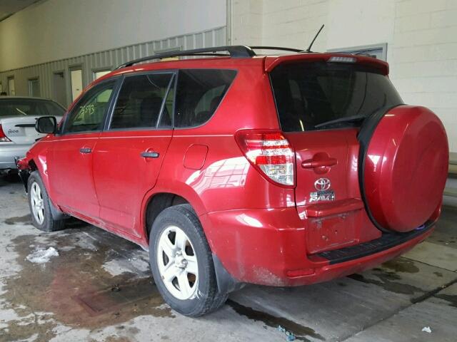 2T3BF4DVXBW117250 - 2011 TOYOTA RAV4 RED photo 3