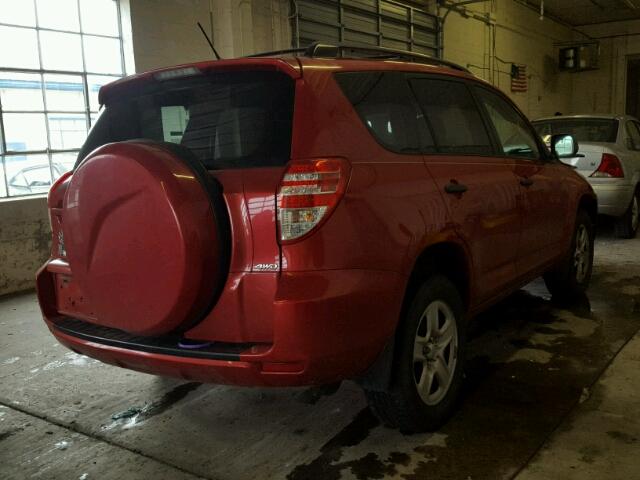 2T3BF4DVXBW117250 - 2011 TOYOTA RAV4 RED photo 4