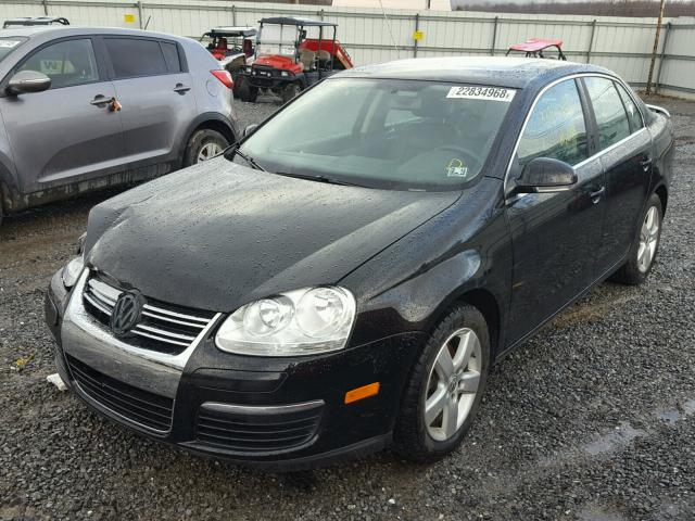 3VWRZ71K58M036309 - 2008 VOLKSWAGEN JETTA SE BLACK photo 2