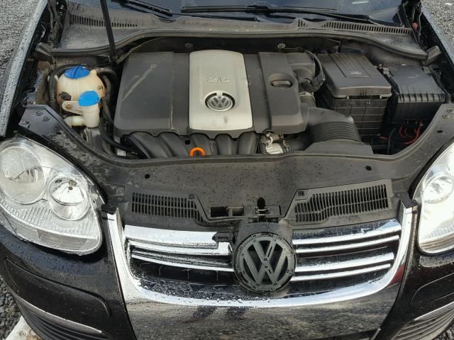 3VWRZ71K58M036309 - 2008 VOLKSWAGEN JETTA SE BLACK photo 7