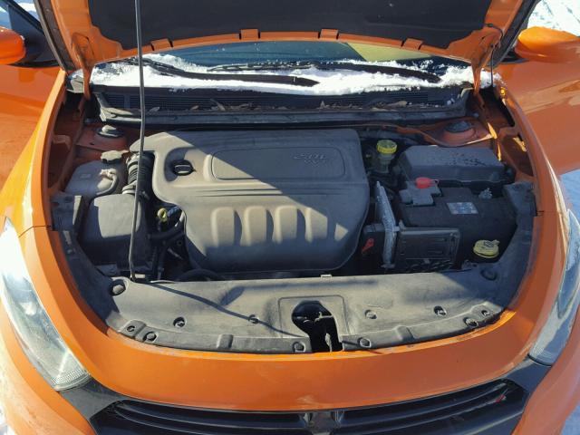 1C3CDFBA0DD302191 - 2013 DODGE DART SXT ORANGE photo 7