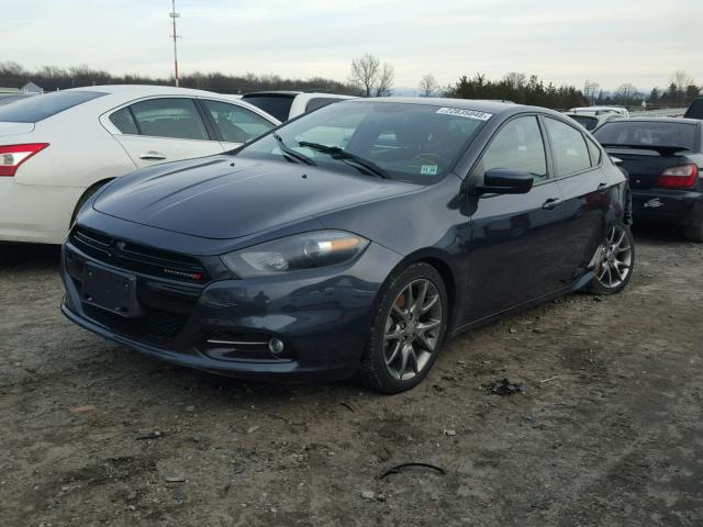 1C3CDFBA5DD333002 - 2013 DODGE DART SXT BLUE photo 2