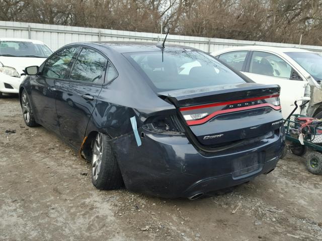 1C3CDFBA5DD333002 - 2013 DODGE DART SXT BLUE photo 3