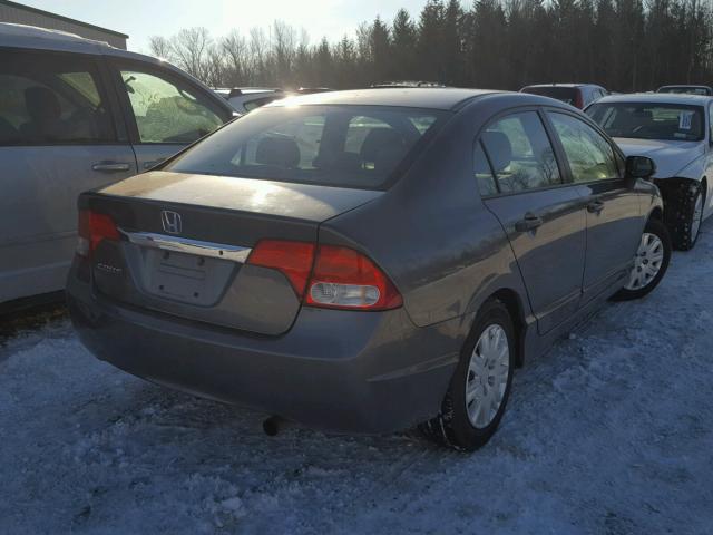 2HGFA16389H533609 - 2009 HONDA CIVIC VP GRAY photo 4